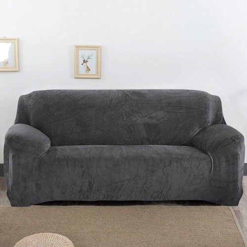 Thick Plush Sofa Cover Stretch Furniture Covers Elastic Sofa Covers for Living Room Slipcovers