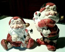 Fritz & Floyd Woodland Elves Santas Salt & Pepper Shakers