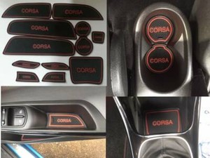 Vauxhall Corsa 12 18 Dashboard Interior Gate Mat Pad Trim Set Red Only Ebay