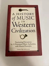 A History of Music in Western Civilization - 8 Audiocassettes Looks Unused h2996
