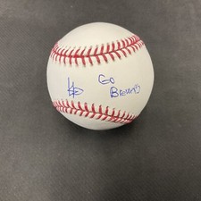 HEDBERT PEREZ “Go Brewers” Signed Autographed Major League Baseball JSA QQ73414