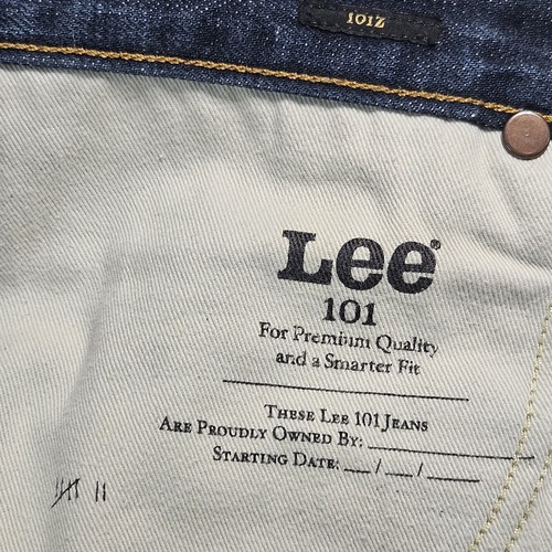 Lee 101Z Cross Hatch Selvedge Herren Jeans 34x34 (34x32) 14,75oz Dark Wash - Bild 12 von 24