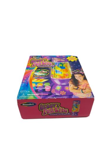 Lámpara motorizada Groovy Roseart 2003 años 90 artesanía nuevo stock antiguo lámpara de lava vintage - Imagen 5 de 5