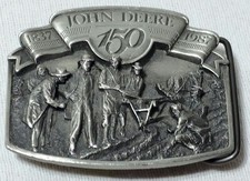 1987 John Deere 150 Years Pewter Belt Buckle