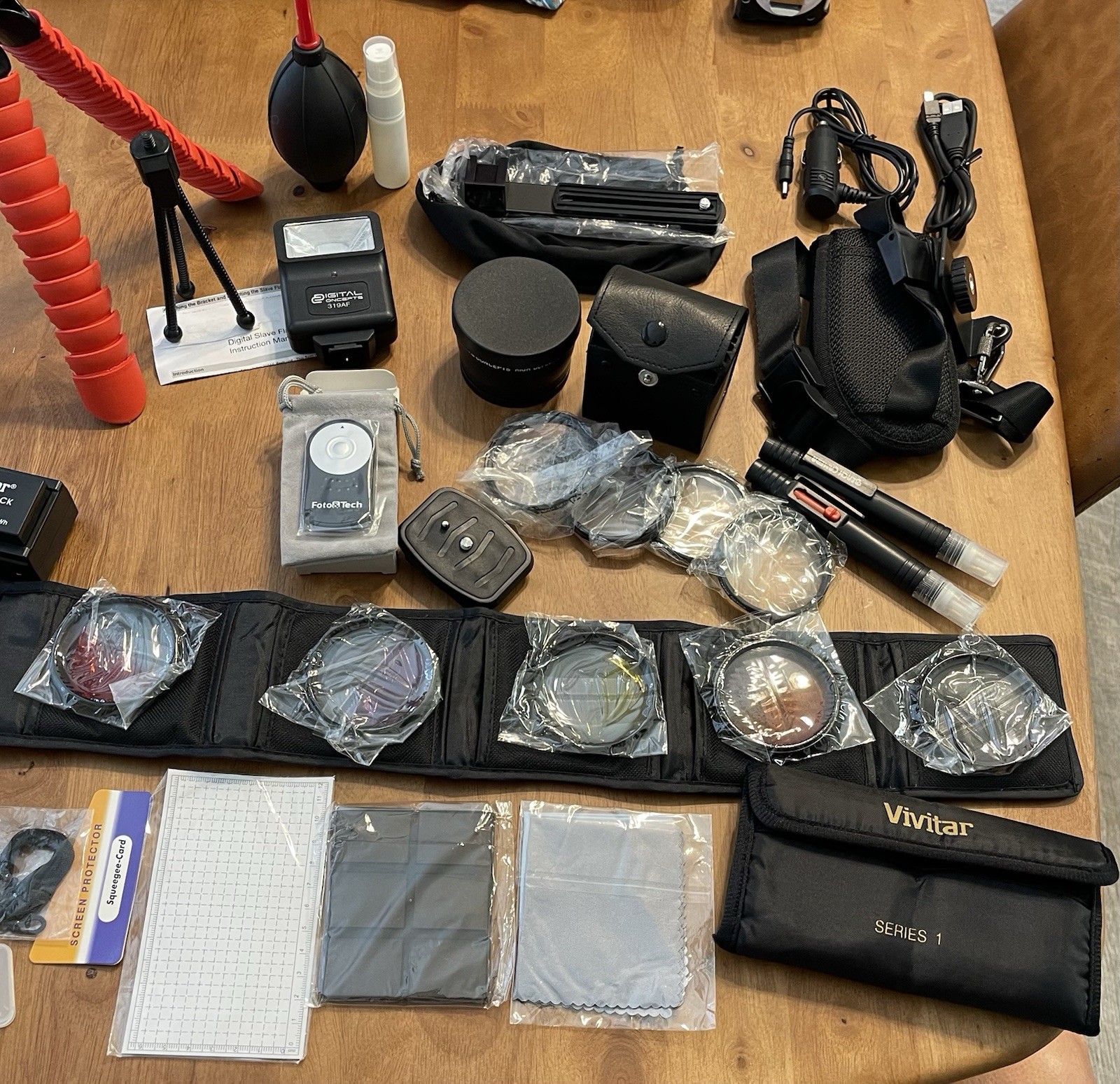 Vivitar Camera Backpack with Sectionals Camera Lenses Access