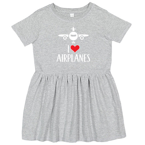 Inktastic Plane I Love Airplanes Toddler Dress Airplane Future Childs Airshow