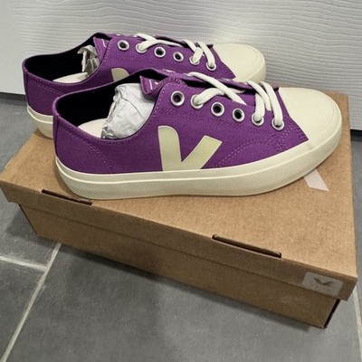 VEJA Wata II Low Canvas Cosmos Pierre PURPLE Women s EU 37 US 6 RARE COLOR NIB