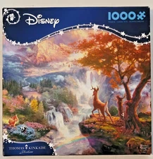 Disney "Bambi's First Year" Puzzle Thomas Kinkade COMPLETE 1000 Pieces Ceaco