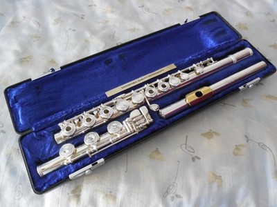 Gemeinhardt KG Special Solid Silver Open Hole B Ft 14K Lip Springs Overhauled