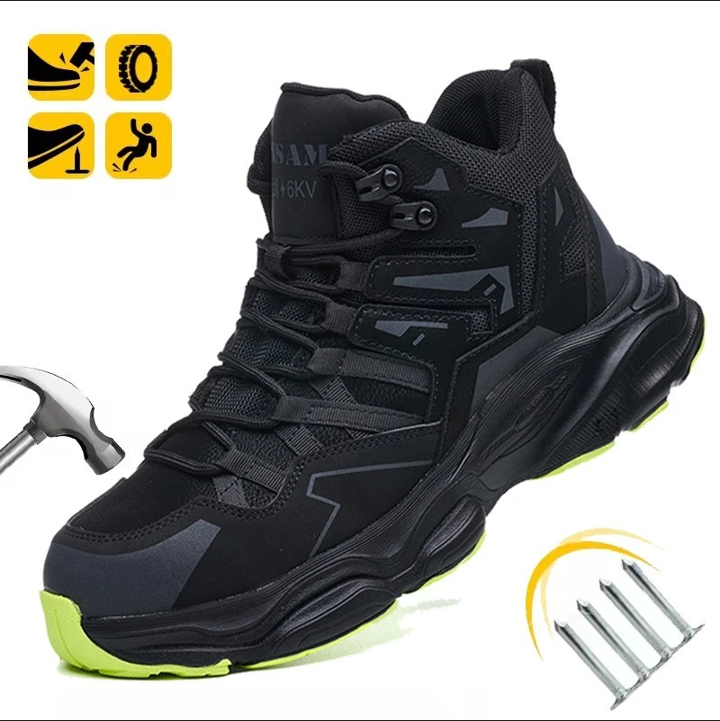 Men's Work Boots Safety Steel Toe Shoes Industrial Anti-Slip Waterproof Boots US