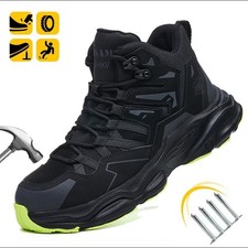 Mens Work Boots Safety Steel Toe Shoes Indust...
