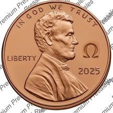 2025 P & D Lincoln Penny Cent OMEGA Ω Counterstamp** Presale