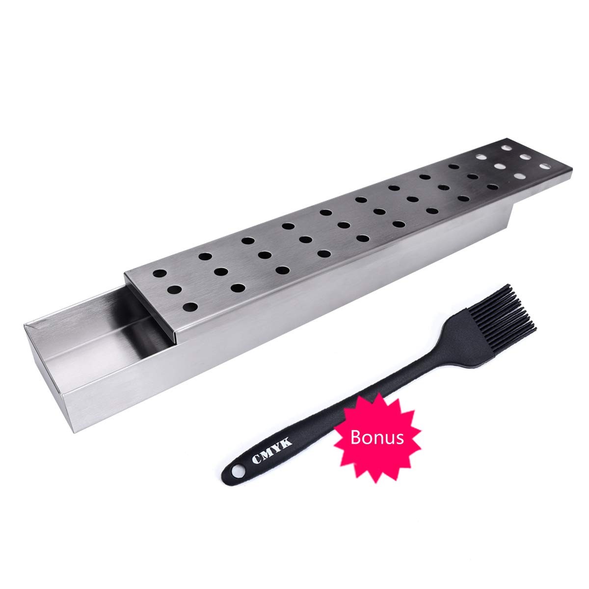 Smoker Box - Lightique Stainless Steel BBQ Smoker Box for Gas Grilling Works ...