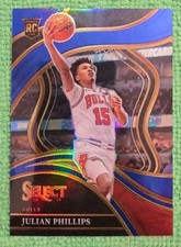 2023-24 Panini Select Julian Phillips RV Rookie Courtside Blue Silver Prizm SP