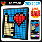 Pixel Art Digitaler Bilderrahmen Programmierbares 32x32 LED-Anzeige Panel Schwar