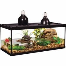 20-Gallon Tetrafauna Deluxe Glass Turtle Tank Starter Kit