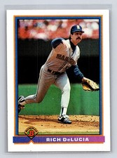 1991 Bowman #242 Rich DeLucia Seattle Mariners Baseball Card