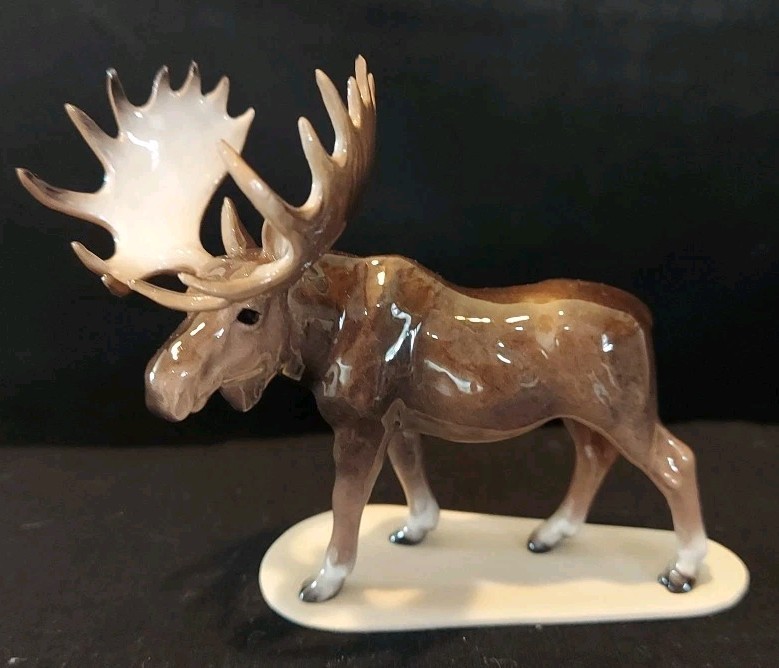 Hagen Renaker Miniature Retired Figurine Bull Moose 2 7/8" Pristine!