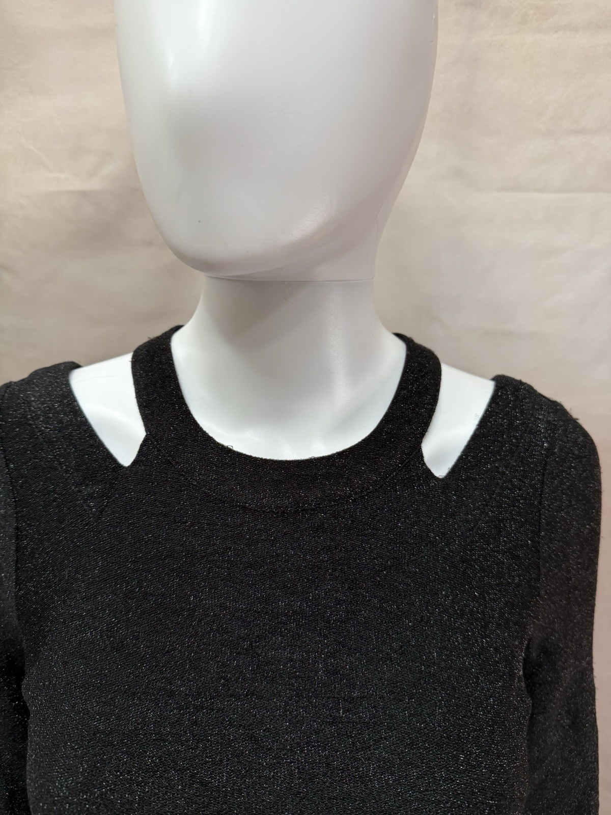 BCBGeneration Mini Stretch Black w/Glitter Cut Ou… - image 7