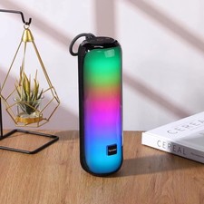Tragbarer Kabelloser Lautsprecher M9 mit Bunten RGB LEDs & Trageschlaufe