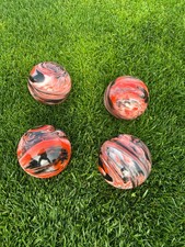 Premium Quality Tournament Bocce - Pack of 4 - 107mm multi- color marble balls