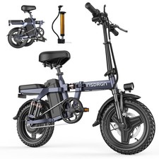 14" Foldable Electric Bike for Adults Teens, 48V 500W Commuter 31 Miles E-Bike