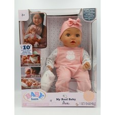 Baby Born My Real Baby Ava Muñeca Interactiva Rosa Guinga Conjunto MGA Nuevo
