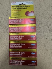 6 Boxes Of CVS Health Toothache  Gum Pain Relief Gel 4x Strength Exp 4/26