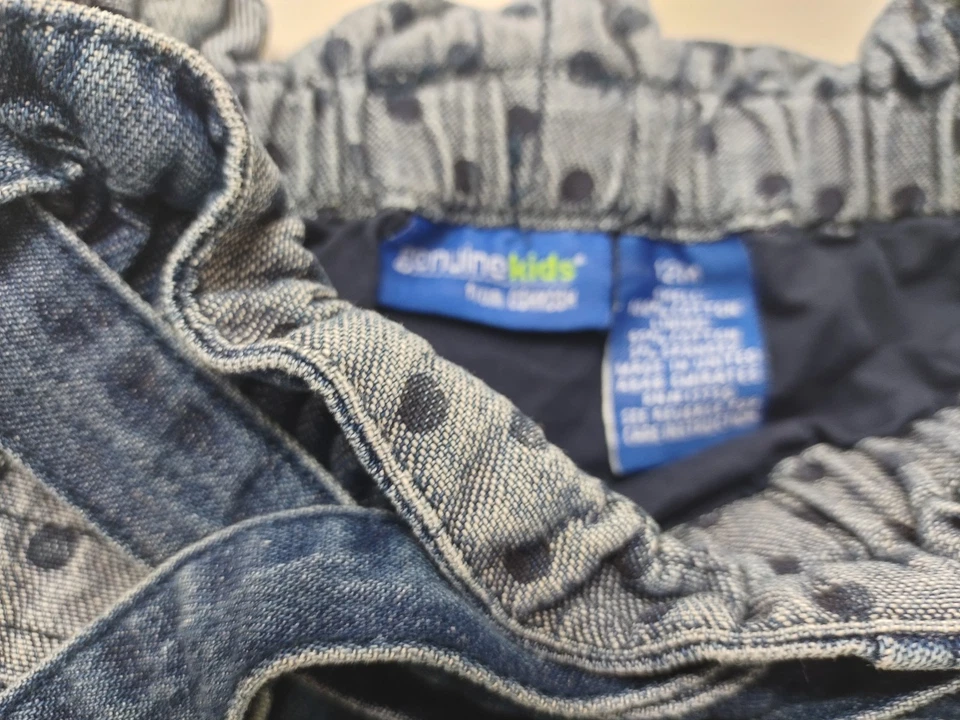 Genuine Kids Denim Skort For Girls Size 12 Months - Image 3 of 4