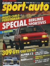 SPORT AUTO n°301 02/1987 MONTE CARLO PARIS DAKAR  309 GTI GOLF GTI 16S ALPINA C2