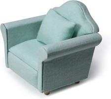 Dollhouse Couch W/ Pillow 1 12 Scale Miniature Sofa Arm Chair Living Room
