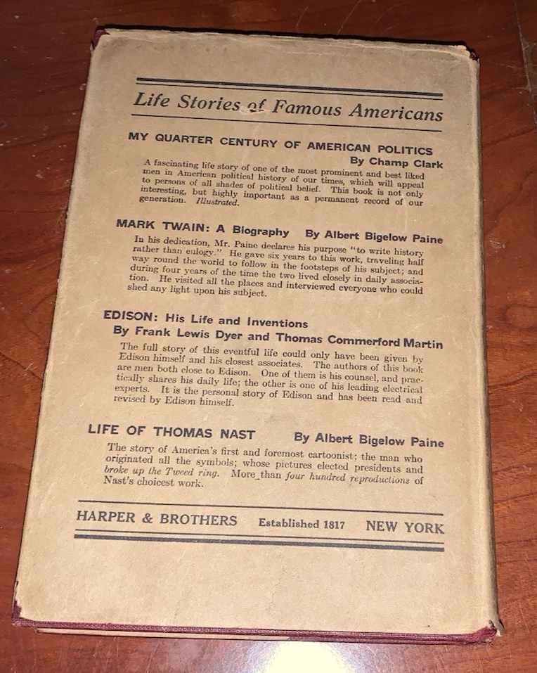 Why Lincoln Laughed Russell Conwell Harper Bros. 1922 First Edition Dust Jacket - Image 3 of 4