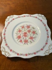 Vintage Tuscan Fine English Bone China Cake/Sandwich Plate – “Love in the Mist”