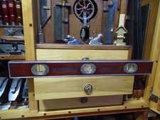 Goodell Pratt Roland Stetson Patent No 6024 Mahogany Aluminum Bound Level