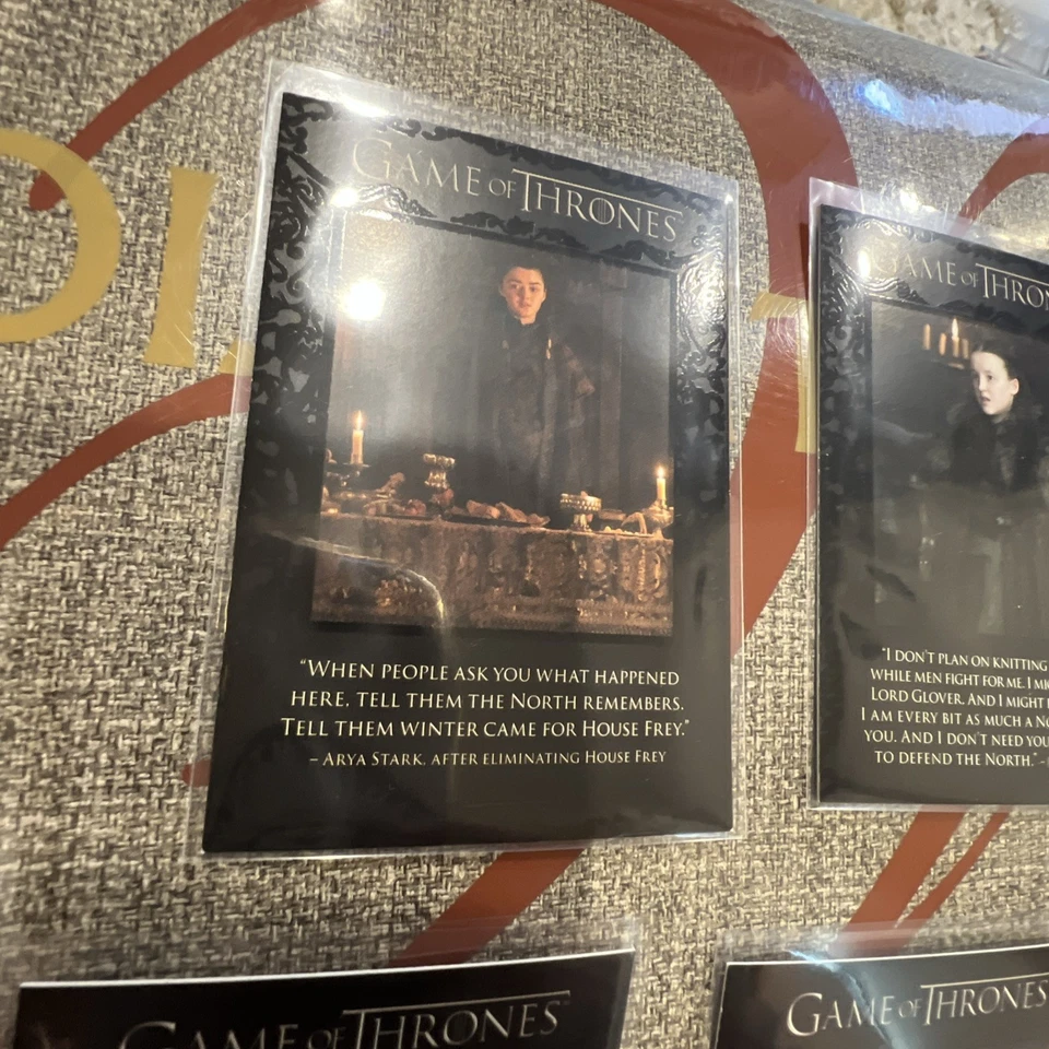 2018 Rittenhouse Game of Thrones Season 7 QUOTABLE 9-card Set (Q61-Q69) HBO - Image 3 of 4