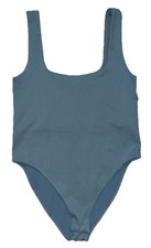 NEW A New Day Women's Seamless Tank Bodysuit One Piece Snap Teal Blue Sz XL