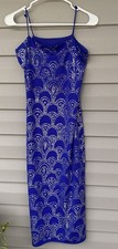 Vintage Patra Dress Slip Dress Gown Midi Sparkle Sequin Y2K Evening Formal Party