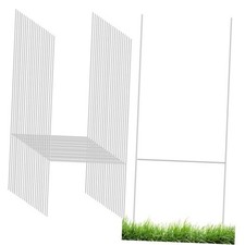 50 Pcs Yard Sign Stake, 15'' x 10'' Heavy Duty Metal H-Stakes, H Frame Yard