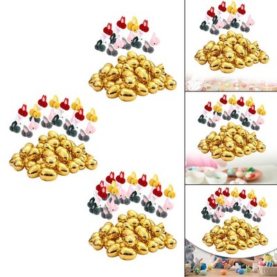 Goldene Ostereier, Korbfüller, Spielzeug, leere Ostereier für die Osterjagd,