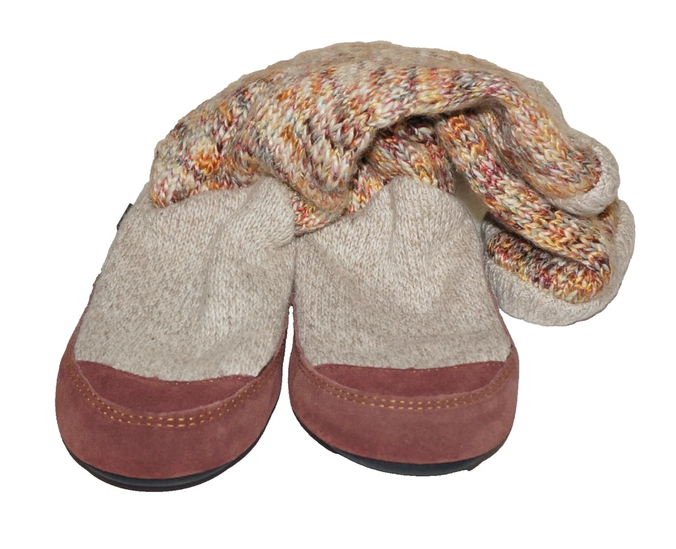 Zapatillas de bota para mujer de gamuza y punto al atardecer TALLA US 8-9 Foto 4 de 4