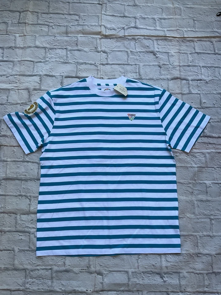 Guess Men's Limited Edition T-Shirt Blue-White - Image 1 of 4