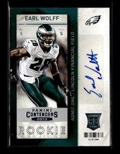 2013 Panini Contenders #137a Earl Wolff AUTO RC