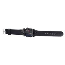 Male Female Electronic LED Watch PU Strap Date Function Wristwatch OH