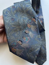 Vintage Moschino Milano Silk Tie Rare Hawaii ...