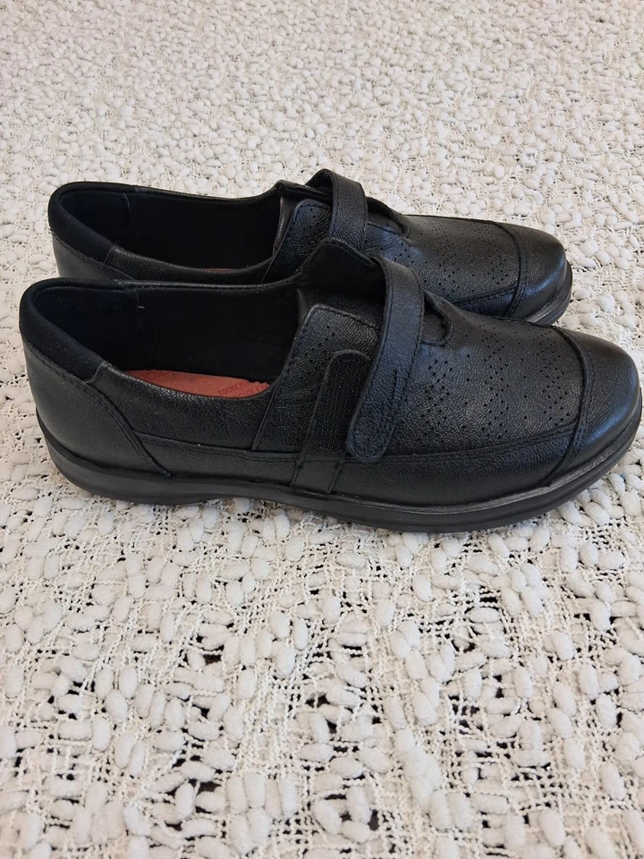 Apex A700WW085 REGINA женские туфли размер 8,5 широкий черный кожаный новый в коробке - Изображение 3 из 4