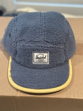 Herschel supply Glendale Youth Sherpa Baseball Hat Ball Cap navy blue yellow