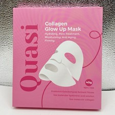 Quasi Collagen Glow Up Mask Hydrating Moisturizing Anti-Aging & Firming 4 Masks