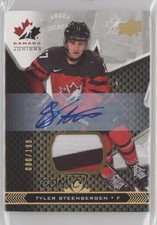2018 Team Canada Juniors Premium Swatch 80/199 Tyler Steenbergen #17 Auto 2o7