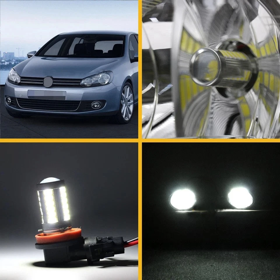 Faros antiniebla LED para parachoques delantero para Volkswagen Tiguan 2012 2013 2014 2015 2016 Foto 2 de 4