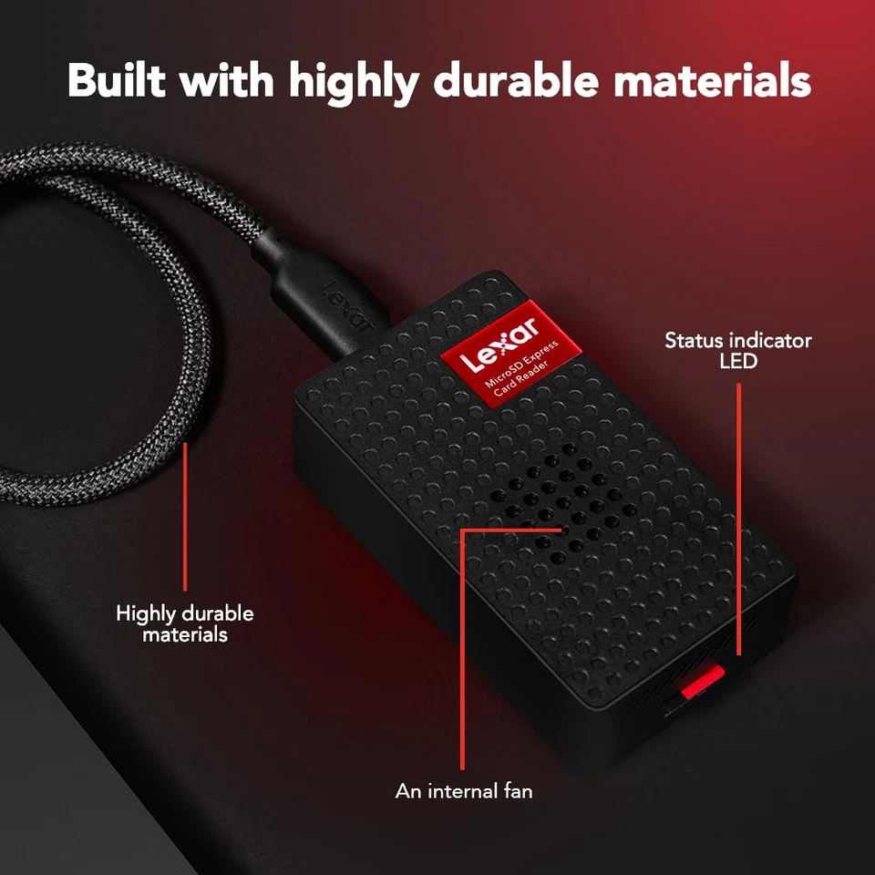 Play PRO MicroSD Express Card Reader, USB 3.2 Gen 2, up to 900MB/s Read, Comp... - Image 3 of 4